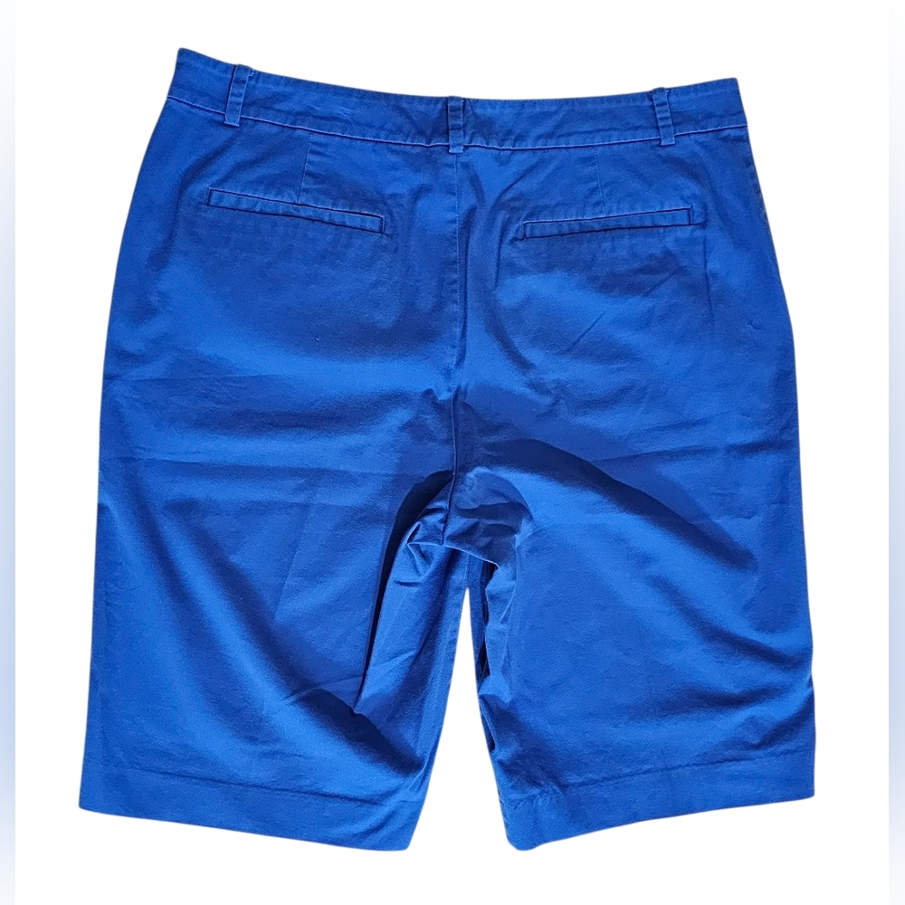 LRL Lauren Active Ralph Lauren Women Blue Shorts Size 12 Bermuda - Picture 5 of 13